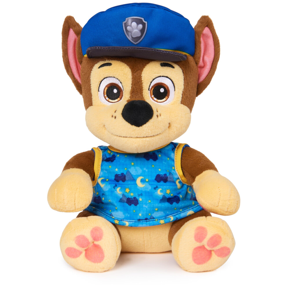 Paw Patrol  Bedtime Plush Chase  10-Inch Stuffed Animal with Reversible Outfit  Kids Toys for Boys & Girls Ages 3 and Up