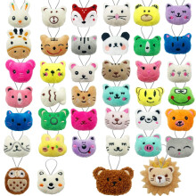 XIPEGPA 40 STUKS Mini Dieren Knuffels Set Schattige Kleine Dieren Knuffel Sleutelhanger voor Feestartikelen Sleutelhanger Ornament voor Goody Bag Paa