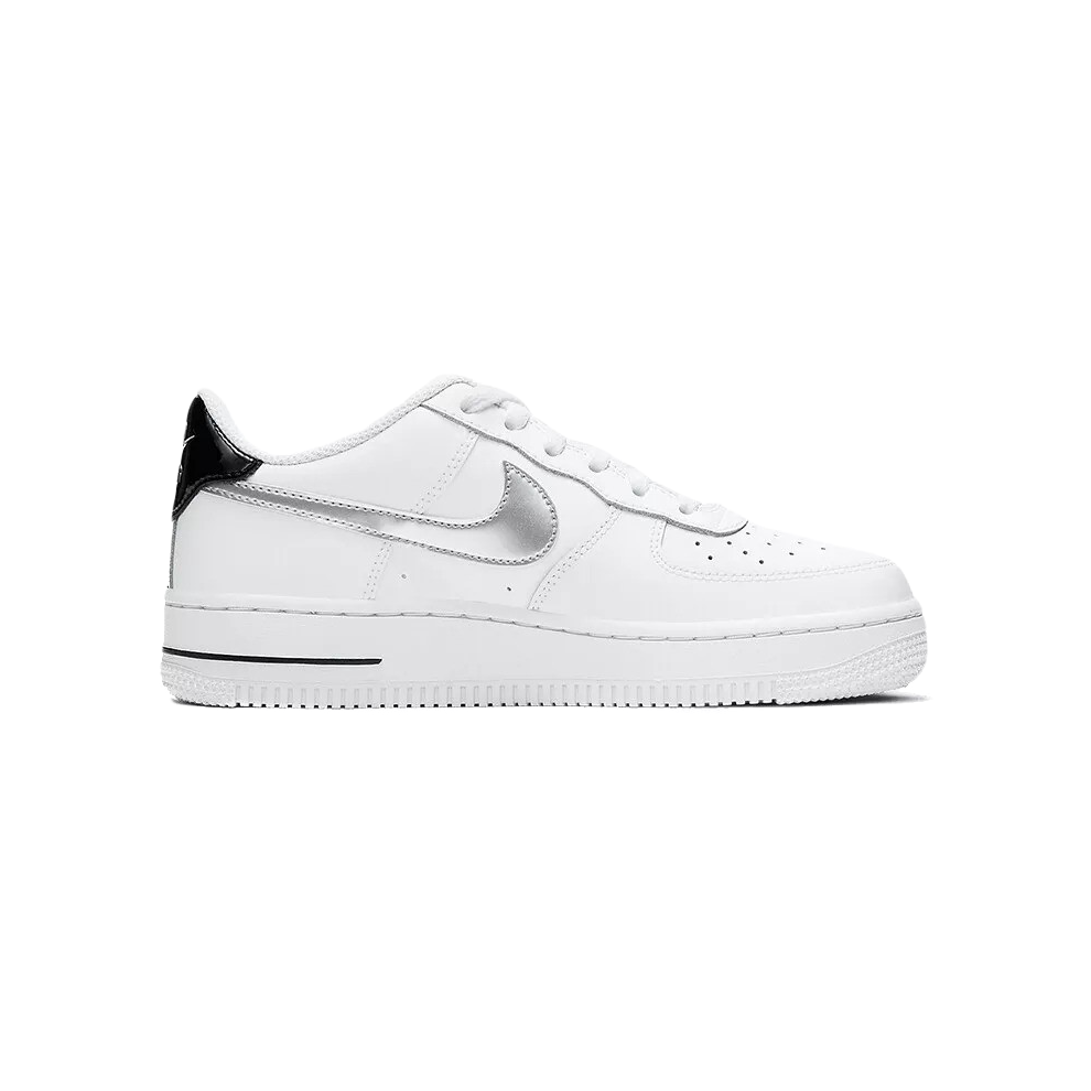 (UK 4) Nike Air Force 1 Low GS Trainers White