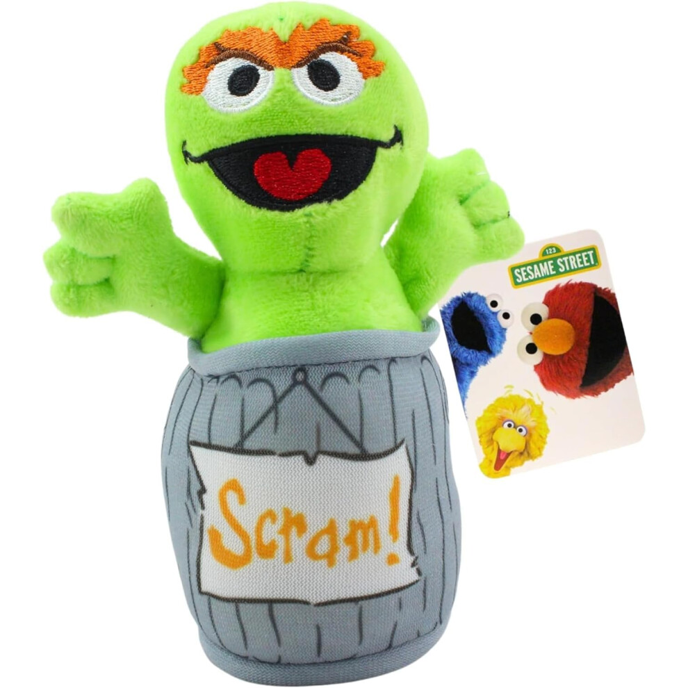 Hasbro Sesame Street 6"""" 15cm - 8"""" 20cm Super Soft Gift Quality Plush Toy (Oscar)