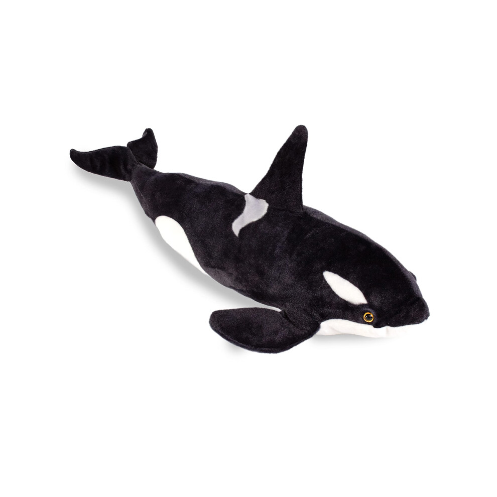 Real Planet Whale Plush Toy - Realistic Stuffed Animal Gift for Kids All Ages  Large Ocean Orca Plushie  Fun Christmas Birthday Gifts (Orca