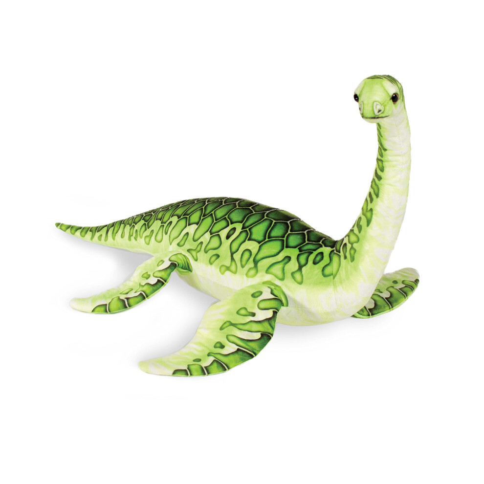 Real Planet 19"" Dinosaur Plush Toy - Realistic Stuffed Animal Gift for Kids All Ages  Jurassic Plesiosaurus  Christmas Birthday Gifts (Gree