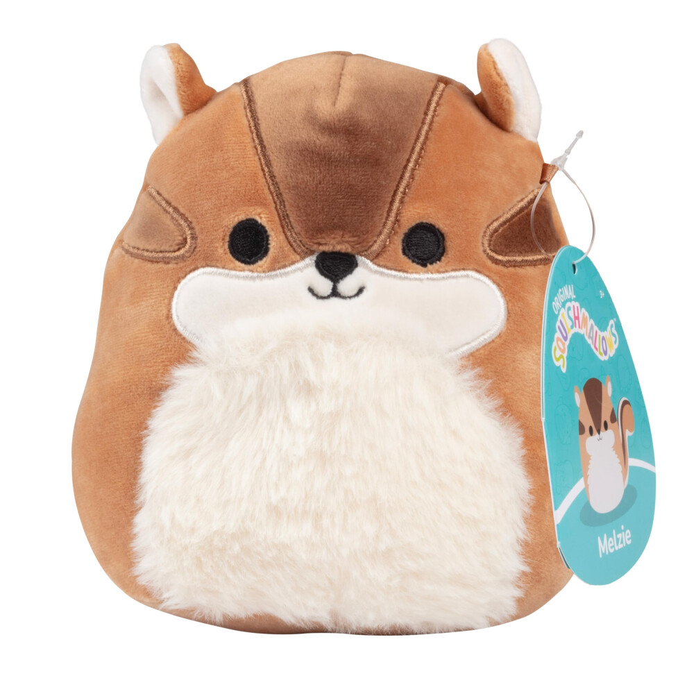 Squishmallows Original 5-Inch Melzie The Chipmunk - Official Jazwares Mini Plush - Collectible Soft & Squishy Chipmunk Stuffed Animal Toy -