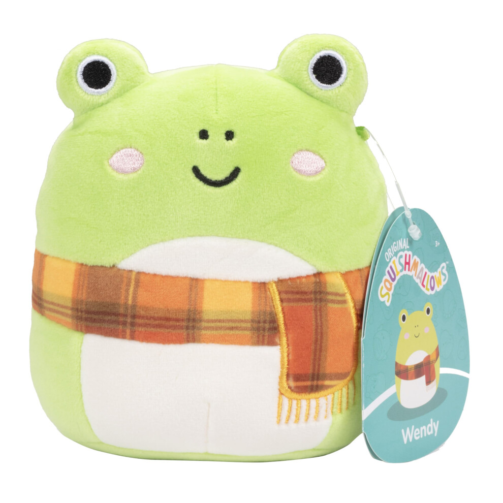 Squishmallows Original 5-Inch Wendy The Frog - Official Jazwares Little Plush - Collectible Soft & Squishy Mini Stuffed Animal Toy - Add to