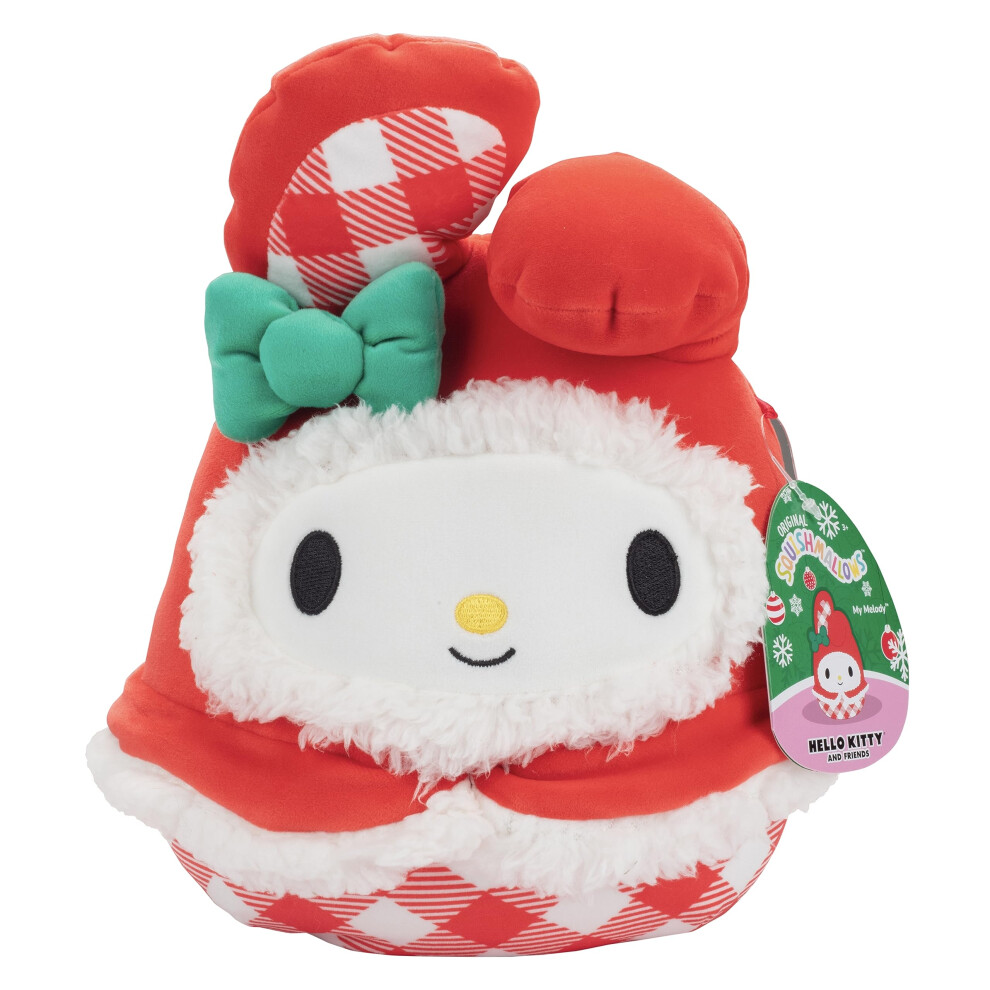 Squishmallows 8-Inch My Melody - Official Jazwares Plush - Collectible Soft & Squishy Hello Kitty Stuffed Animal Toy - Add to Your Squad - G