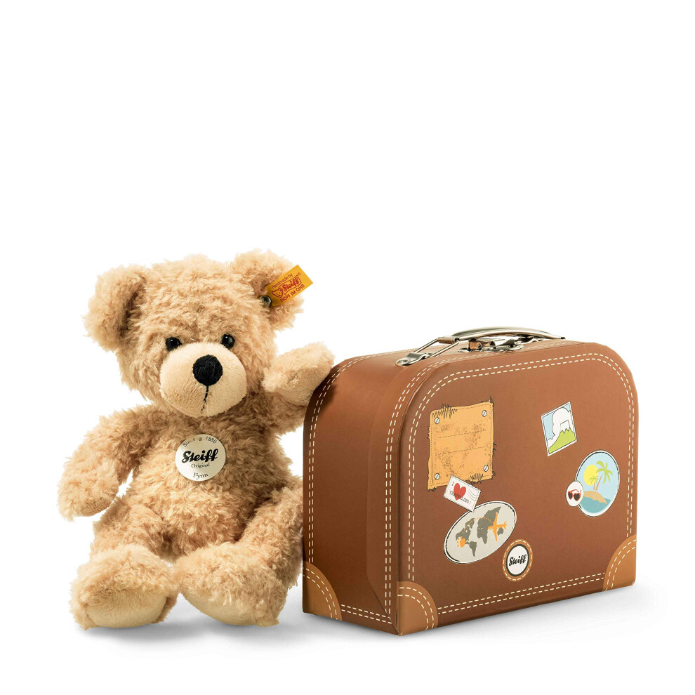 Steiff Fynn In Suitcase Tan  11 inches