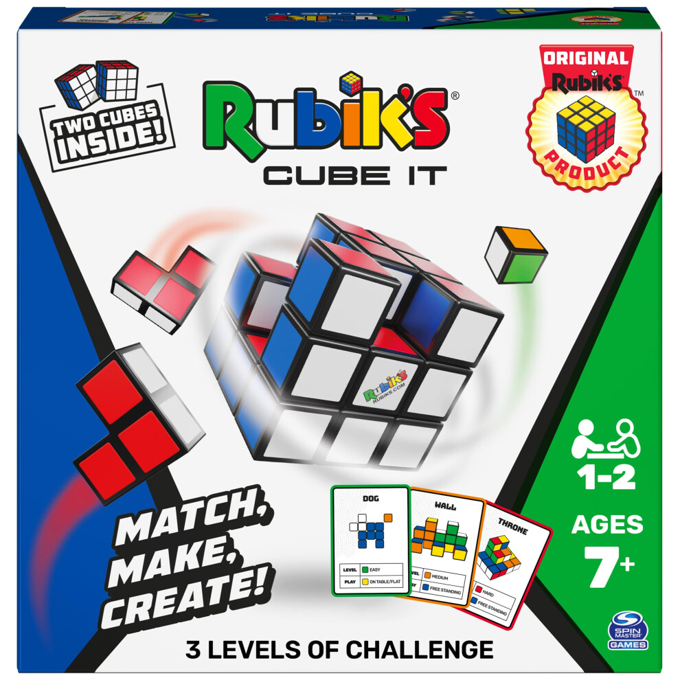 Rubik's Cube It  2-Player 3D Puzzle Sequence Board Game Stress Relief Fidget Toy Activity Cube Travel Teen Gift Idea  for Adults & Kids Ages