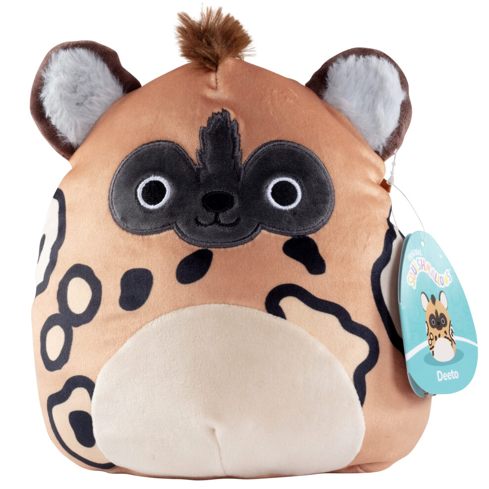 Squishmallows 8"" Deeto The Hyena - Official Kellytoy Plush - Cute and Soft Hyena Stuffed Animal Toy - Great Gift for Kids