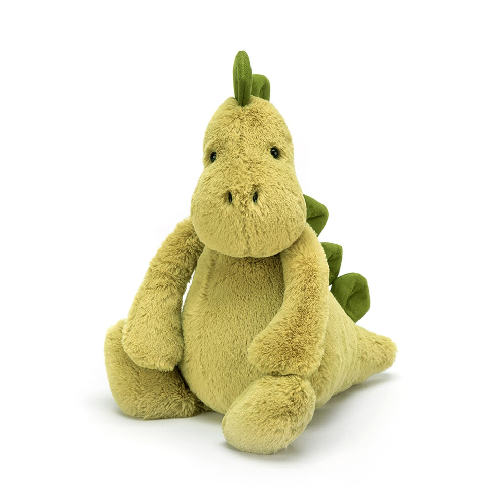 Jellycat Bashful Dino Stuffed Animal  Medium 12 inches | Dinosaur Plush Toy | Classic Children's Gift