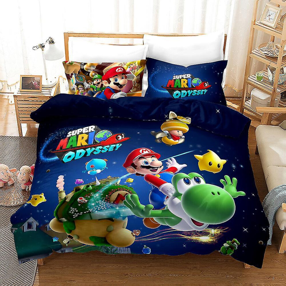 Mario Bedding Three-piece Home Textile Quilt Cover Four-piece Children's Bedding