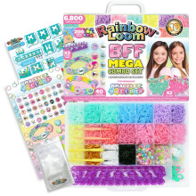 Set di bottoni mega BFF di Rainbow Loom con il nuovo telaio BFF
