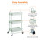 Amazon Basics 3-Tier Metal Rolling Utility or Kitchen Cart - Mint Green 4