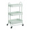 Amazon Basics 3-Tier Metal Rolling Utility or Kitchen Cart - Mint Green 1