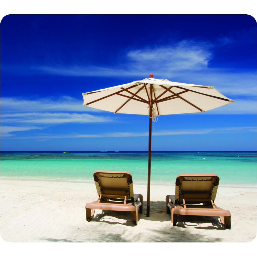 Fellowes Recycled Optical Mousepad - Beach Chairs (5909501)