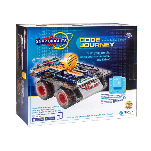 Snap Circuits Code Journey, Costruisci il tuo circuito, Codifica i tuoi comandi, Controllo Bluetooth, Gioco STEM