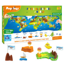 Imagimake Mapology Caratteristiche Fisiche | Mappa del Mondo per Bambini | Puzzle 3D per Bambini dagli 8 ai 10 Anni | Giocattoli Educativi per Ba