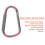 Nuby Clip Carabiner Nuby con Mango Suave: Oro Rosa 5