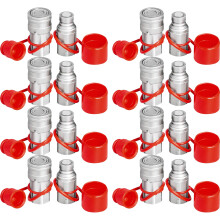 Bestauto Accoppiatore Idraulico Rapido 1/2" NPT 8 Paia Accoppiatori Idraulici Rapidi 27.6