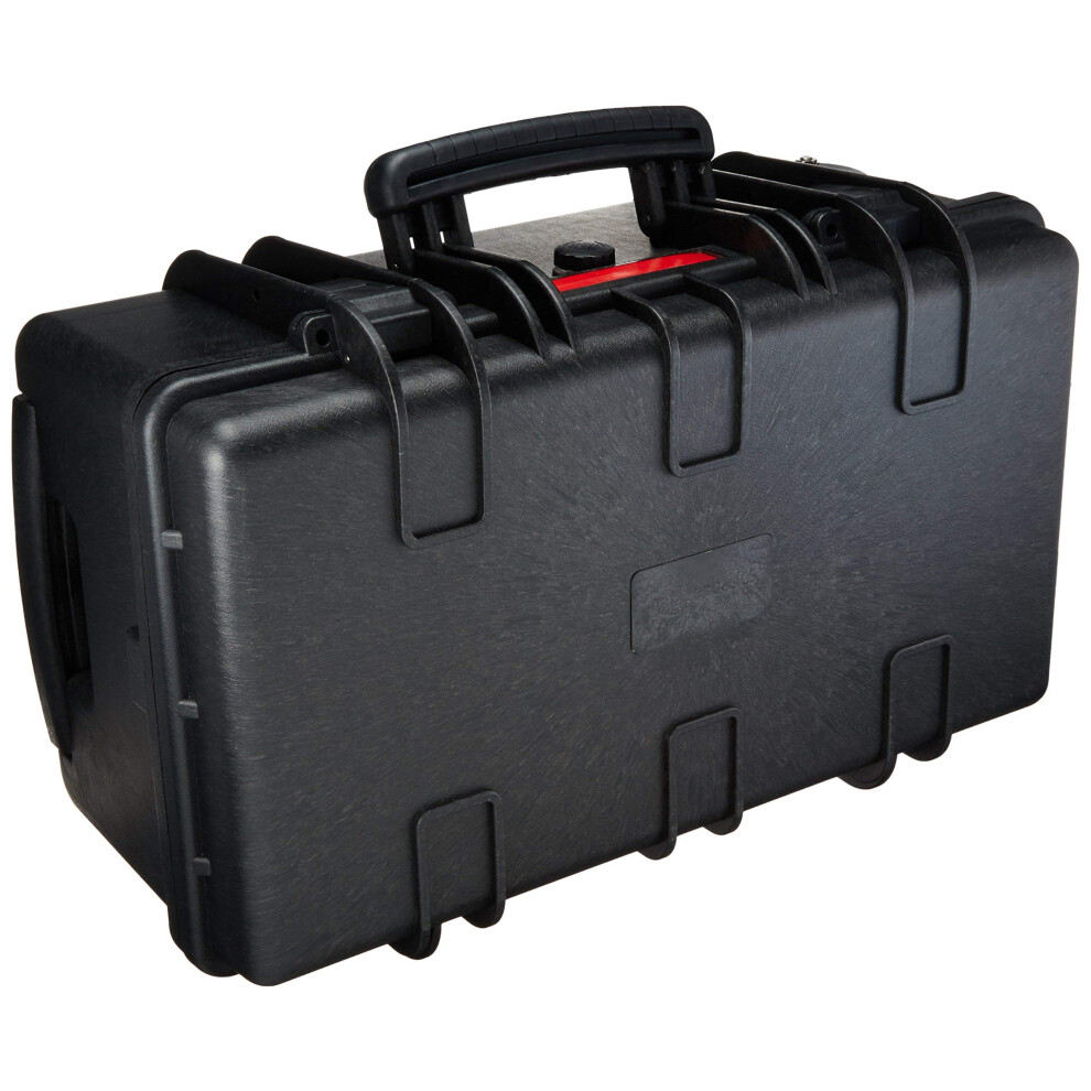 Amazon Basics Large Hard Rolling Camera Case  Solid  Black  22""L x 14""W x 9.8""H