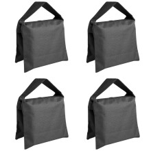 NEEWER Sandbags for Photography 4 Pack Black Sand Bags for Weight Heavy Duty Sandbag for Light Stands Boom Arms Tripods