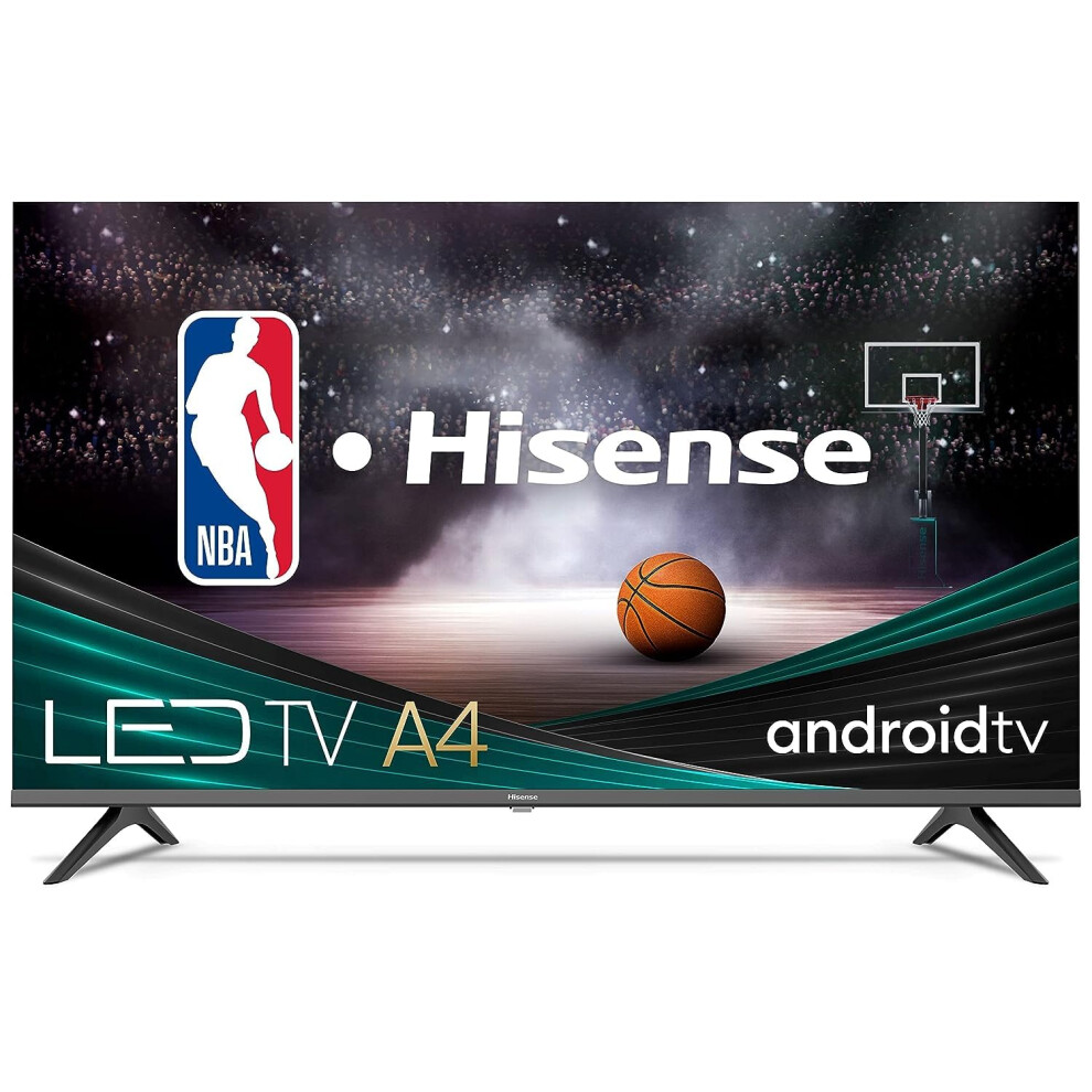 Hisense A4 Series 32-Inch Class HD Smart Android TV with DTS Virtual X  Game & Sports Modes  Chromecast Built-in  Alexa Compatibility (32A4H