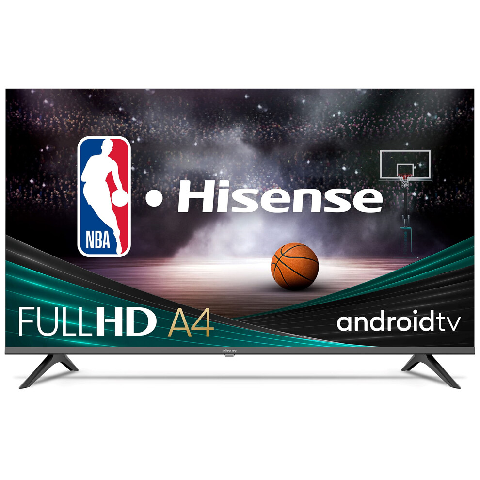 Hisense A4 Series 32-Inch FHD 1080p Smart Android TV with DTS Virtual X  Game & Sports Modes  Chromecast Built-in  Alexa Compatibility (32A4