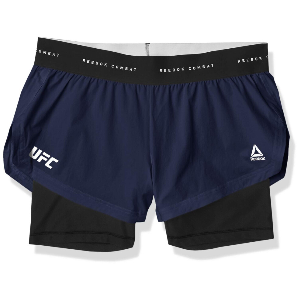 Reebok UFC Fight Week Kickboxing Short  Vector Navy  2X-Small