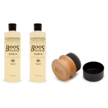John Boos Ensemble de 2 planches à découper et entretien, Huile Mystère 32 oz (2-pack) et applicateur