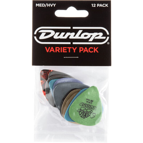 Dunlop Dunlop Pick Variety Pack  Assorted  Medium/Heavy  12/Player's Pack