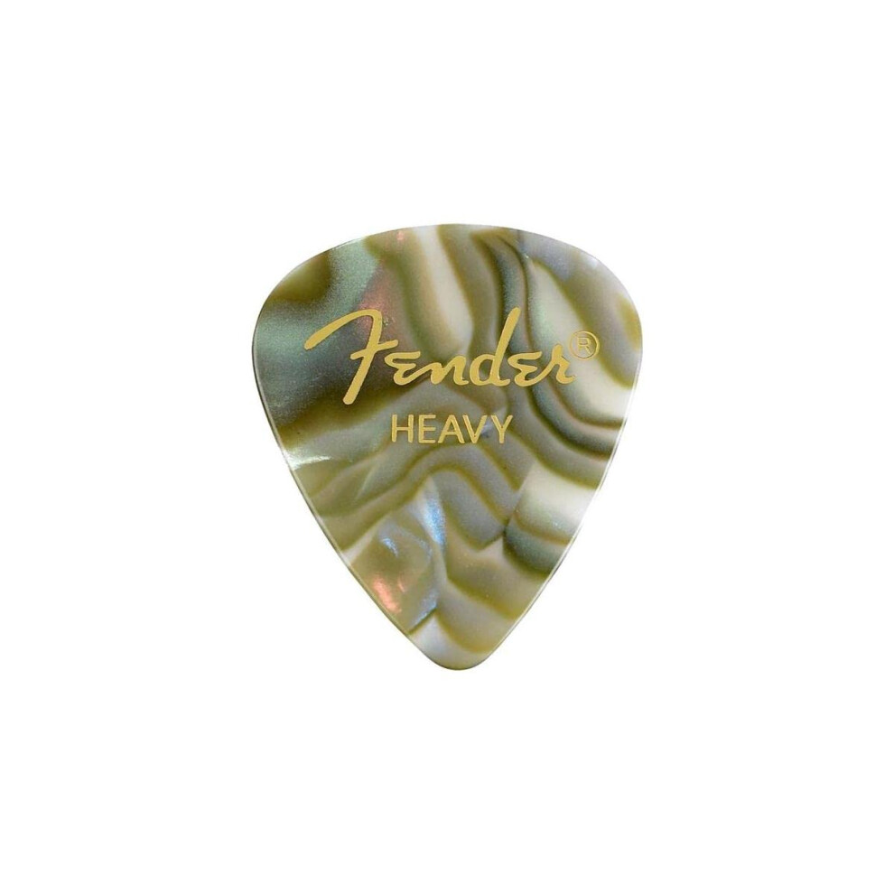 Fender Premium Celluloid Guitar Picks 351 Shape  Abalone  Heavy  12-Pack