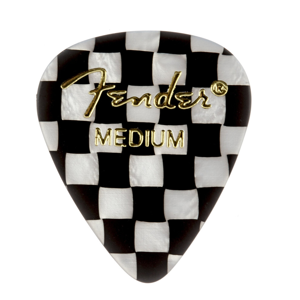 Fender Graphic Guitar Picks 351 Shape  Checker  Medium  12-Pack