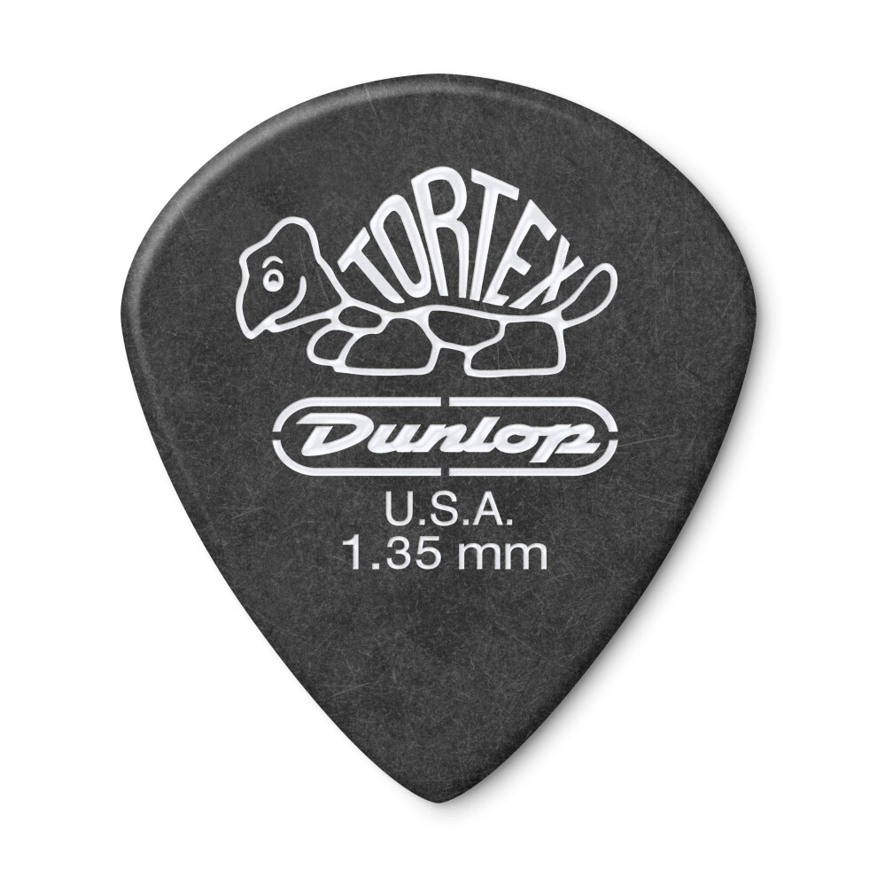 Dunlop 498R1.35 Tortex Jazz III XL  Black  1.35mm  72/Bag