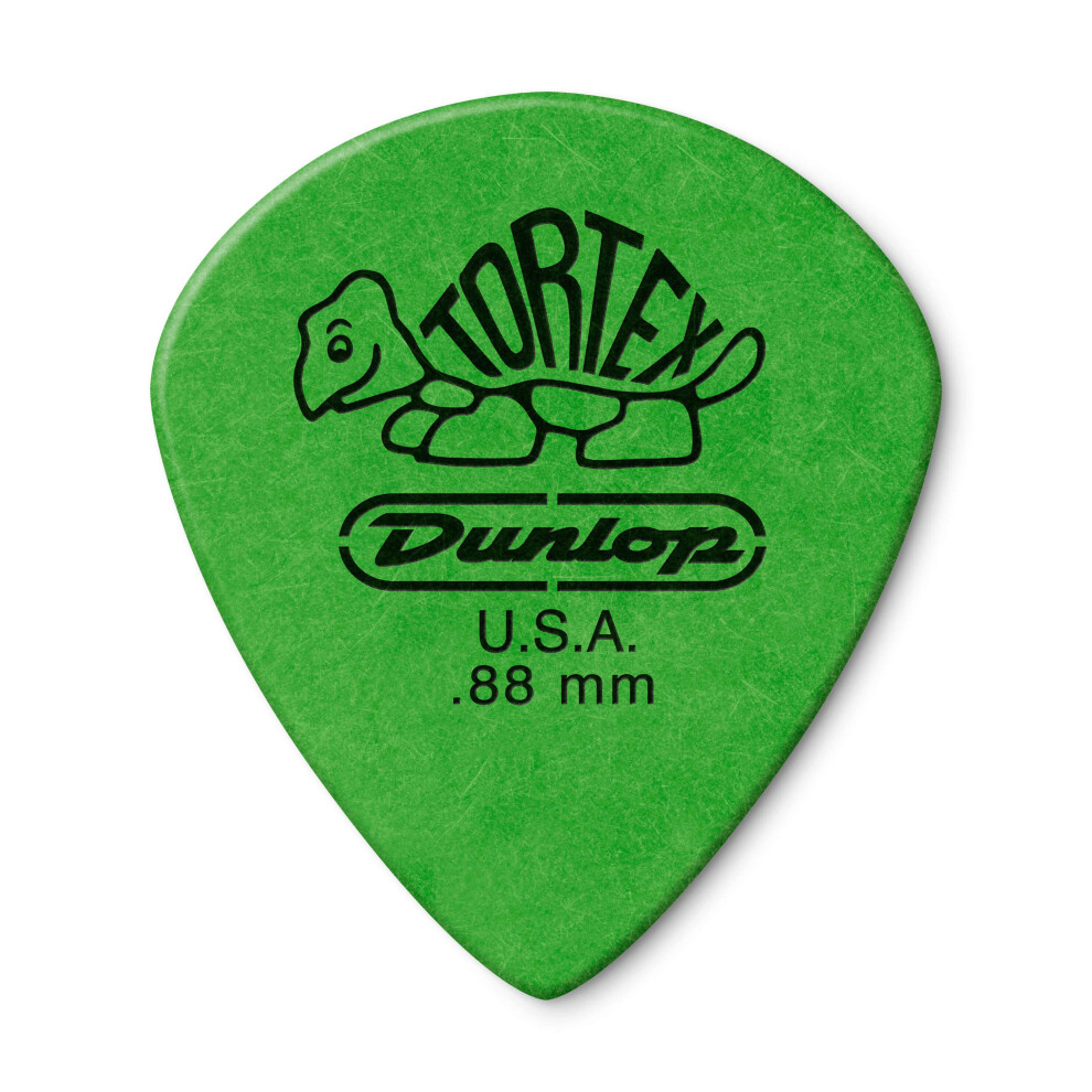 Jim Dunlop Tortex Jazz III XL .88mm Green Guitar Picks - 72 Pack