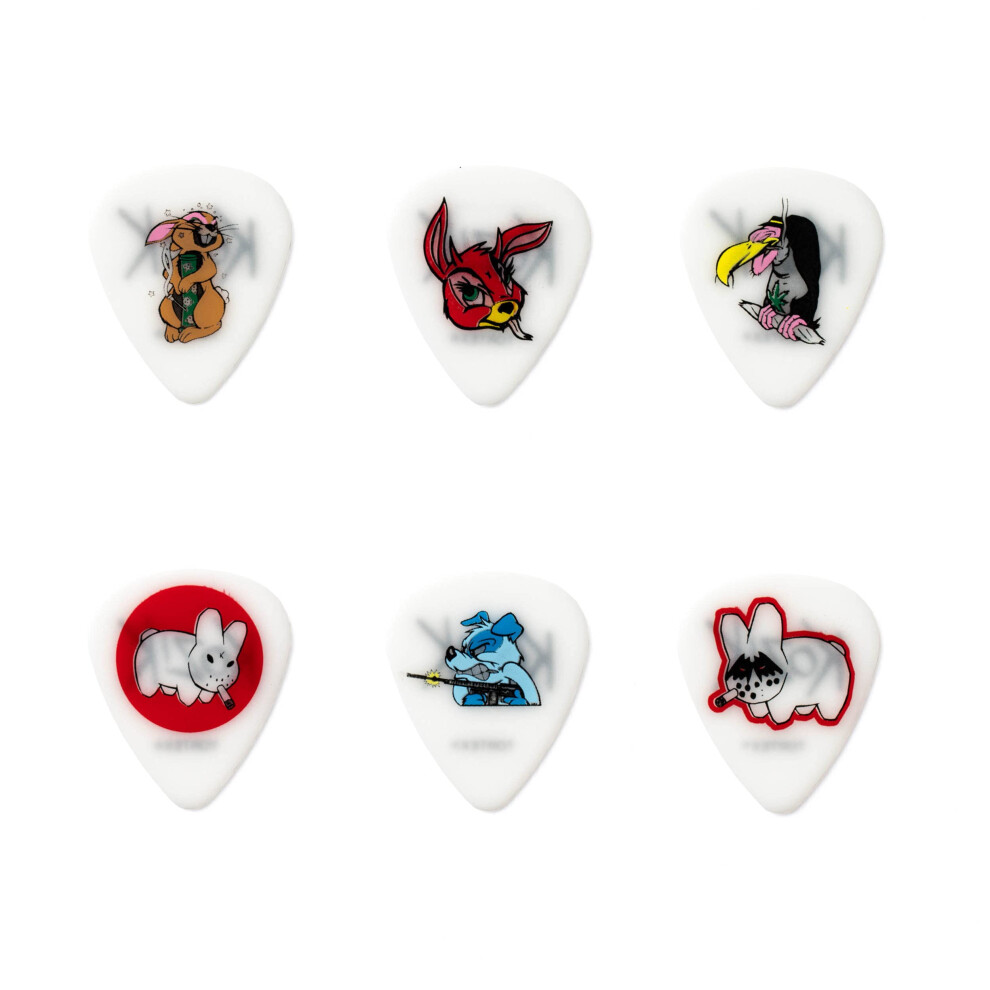 Dunlop BL109P.60 Frank Kozik Series 1 Picks  Assorted  .60mm  6/Player's Pack