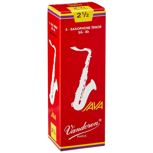 Vandoren SR2725R Saksofon tenorowy JAVA Czerwone stroiki, siła 2,5; Pudełko 5