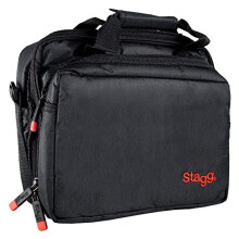 Stagg MIB -100 mikrofonpose med tyk fl?jlforing og to rum - sort
