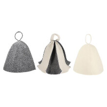 3pcs Thickened Felt Sauna Hats Head Protection Covers For Sauna Steam Room Hats