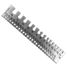 Exakt trd/arkmtare | 0 till 36 mtare (0,19 mm - 8,23 mm) Mtomrde | Hrdat rostfritt stl | 6.5 """" (16,5 cm) Lngd | British Standard 0-36 vi