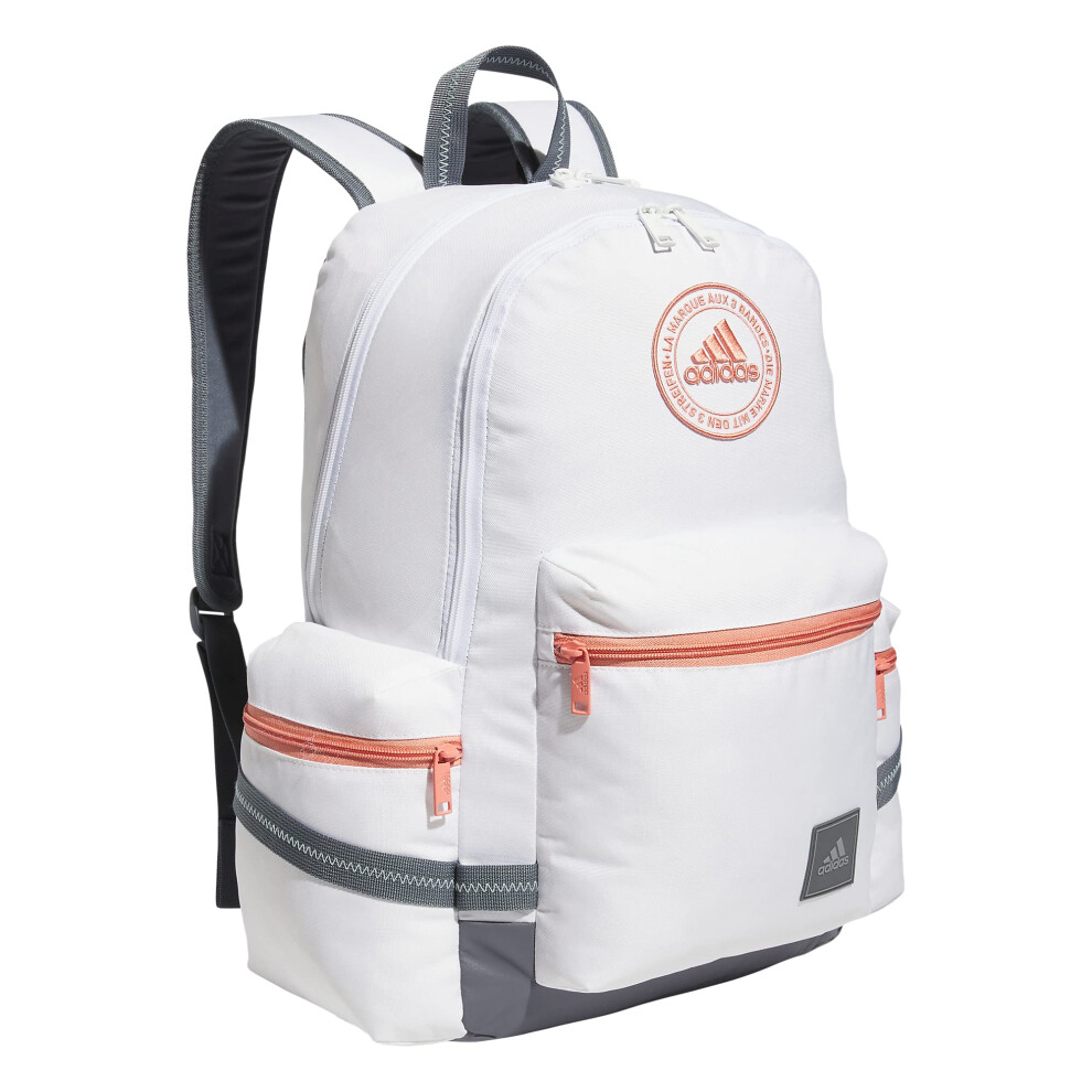 adidas City Icon Backpack  White/Onix Grey/Wonder Clay  One Size