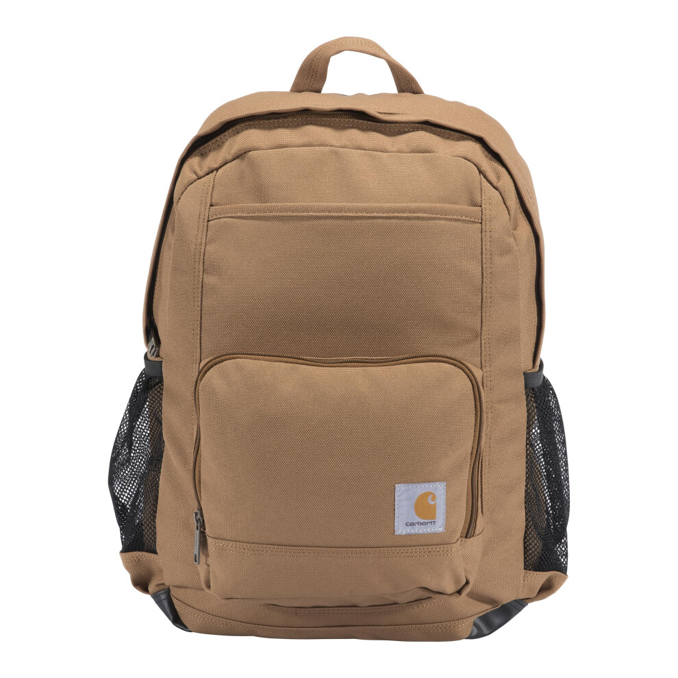 Carhartt Single-Compartment  Durable Pack with Laptop Sleeve and Duravax Abrasion Resistant Base  23L Backpack Brown  One Size