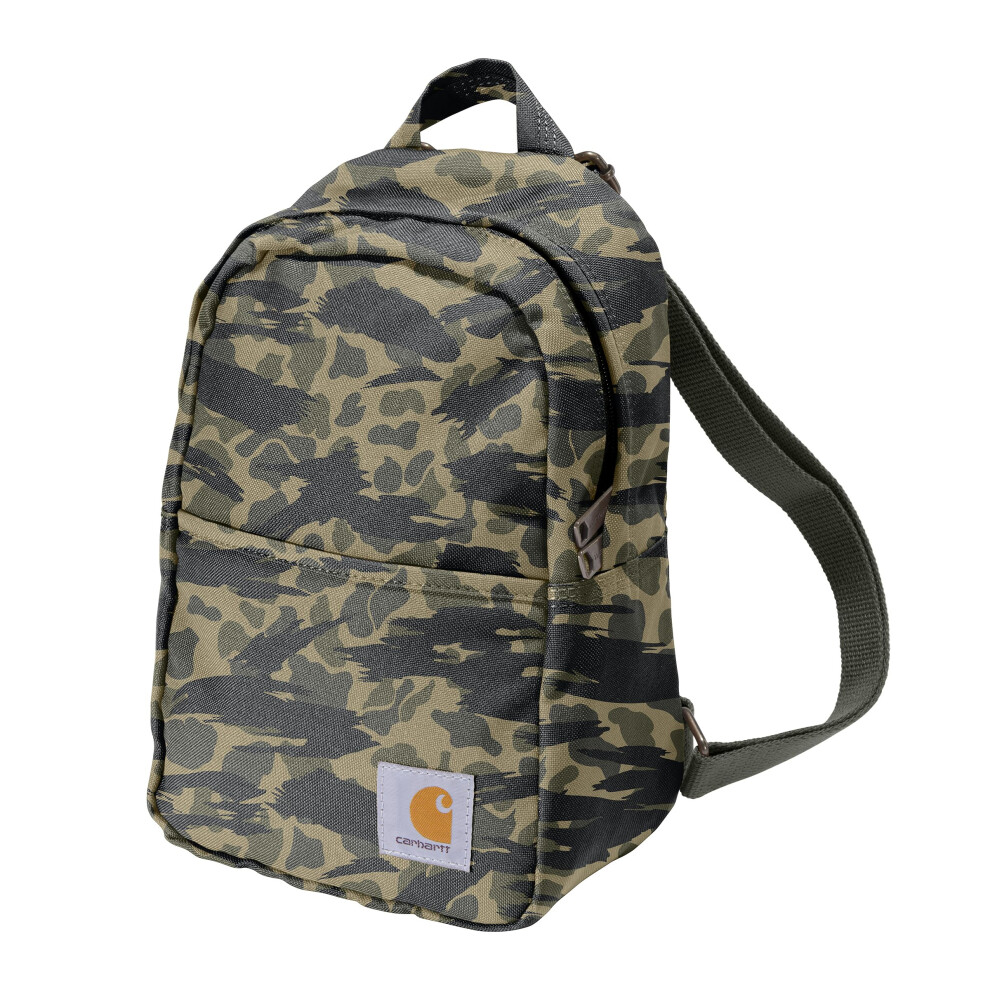 Carhartt Classic Mini  Durable  Water-Resistant Adjustable Shoulder Straps  Everyday Backpack (Blind Duck Camo)  One Size