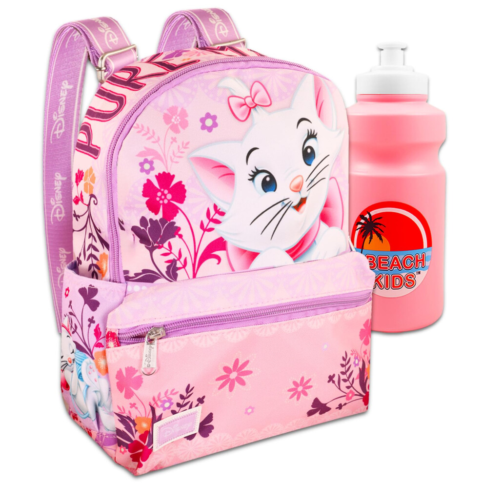 Disney Marie Aristocats Mini Backpack - Bundle of Marie Mini Backpack with 13  Aristocats Backpack with Beach Kids Water Bottle | Aristocats