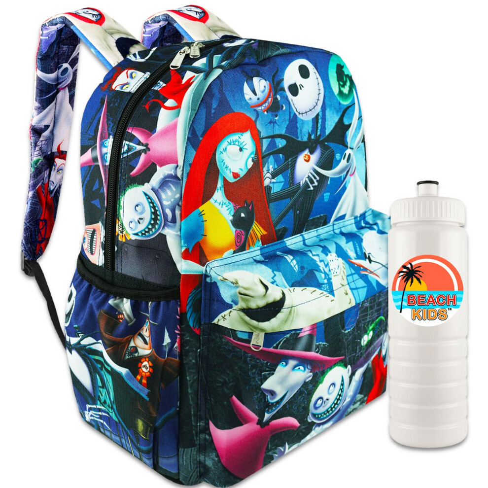 The Nightmare Before Christmas Backpack Set: 16"" Bag and More | Jack Skellington