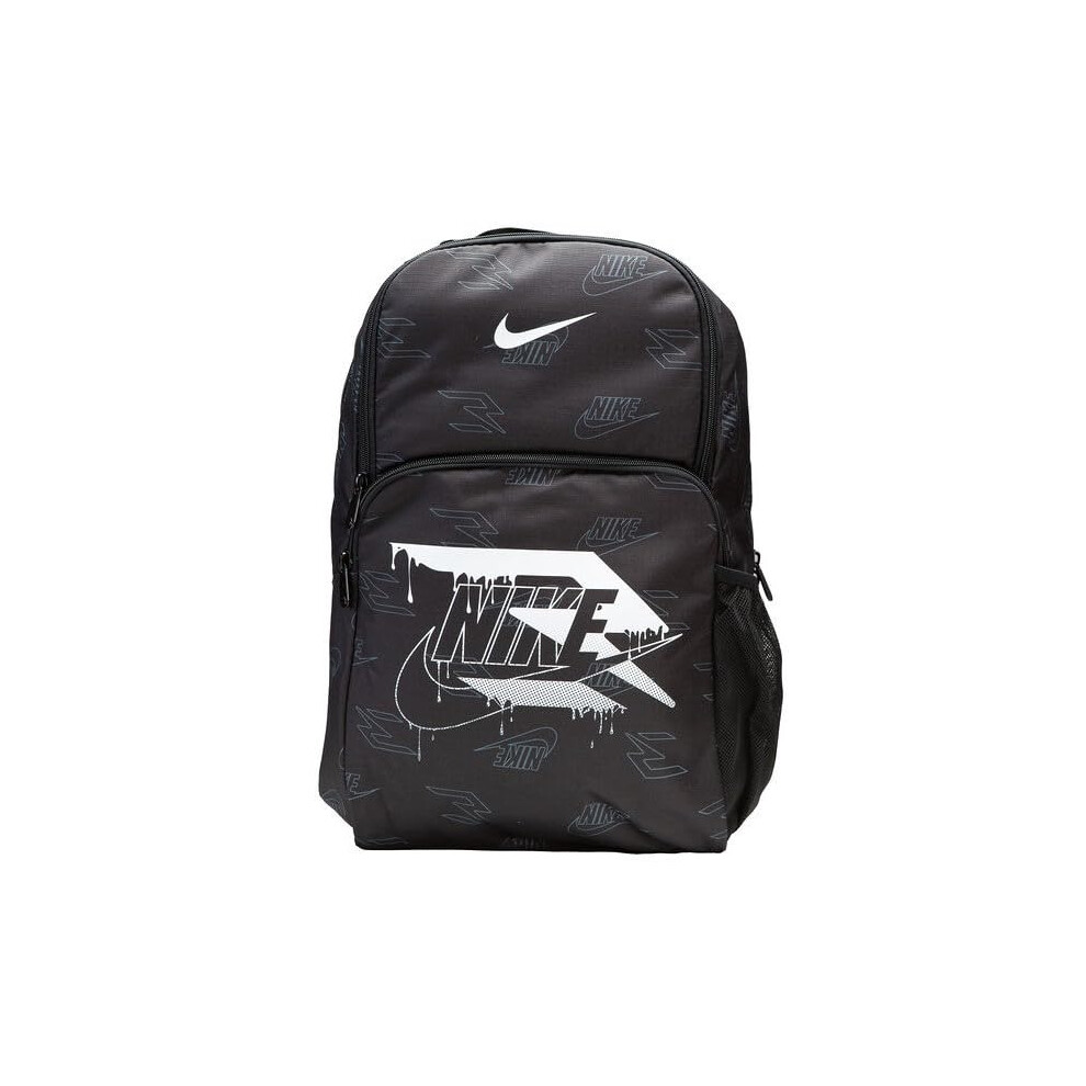 Nike 3 Brand Graphic Print Backpack - Black/White - One Size (30L)