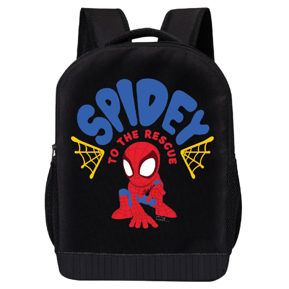 Marvel Spiderman Miles Morales Backpack Spidey and His Amazing Friends Backpack for Boys  Girls - Toddler Backpack for Kids 18"" Backpack fo