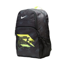 Nike 3 Brand Graphic Print Backpack - Black/Volt - One Size (30L)