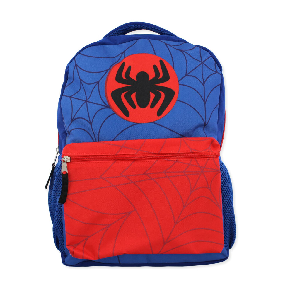 Marvel Spider-Man Spidey and Friends Boys Girls 16"" School Backpack (One Size  Blue/Red)