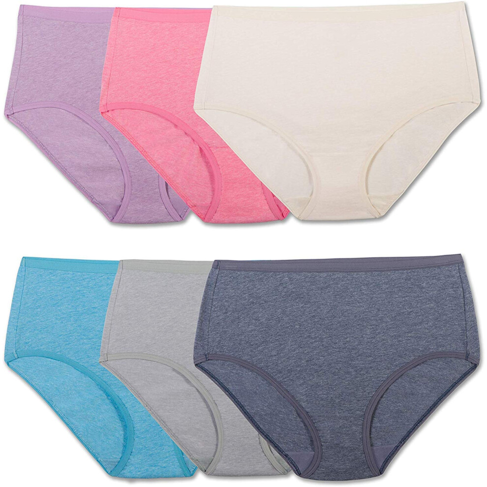 Fruit of the Loom Women's Beyondsoft Panties  Brief-Cotton Blend-6 Pack  8