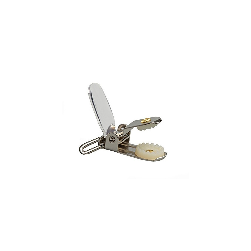 HoldEm 1  Polished Nickel Plated Clips with SECURE PRONG TO ENSURE MAXIMUM HOLD Perfect For Making Mitten  Suspenders or - 10 Pieces