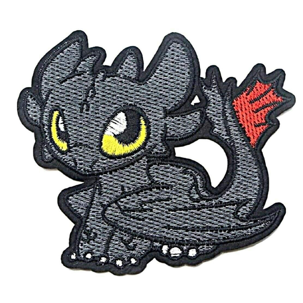 The King of Dragons Cartoon Character Embroidered 3 1/2"" Tall Patch